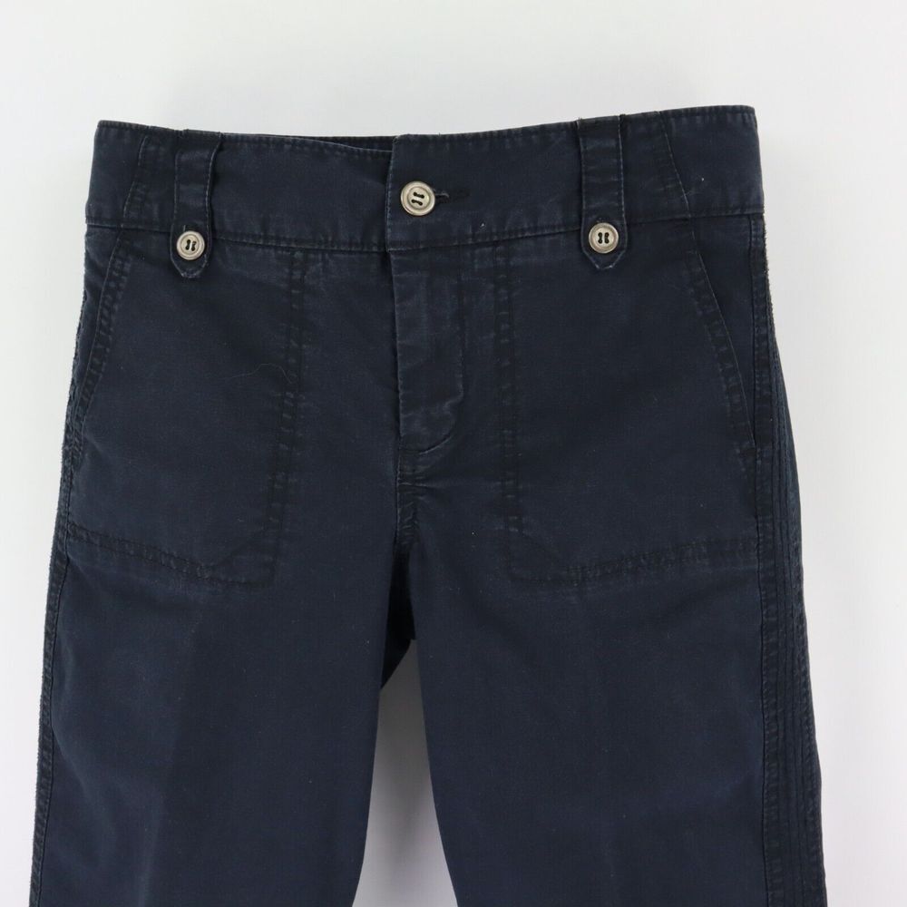 DOCKERS Capri Pants Curvy Fit Mid Rise Womens Sz 6 Very Dark Blue Cotton Pockets - Picture 4 of 6
